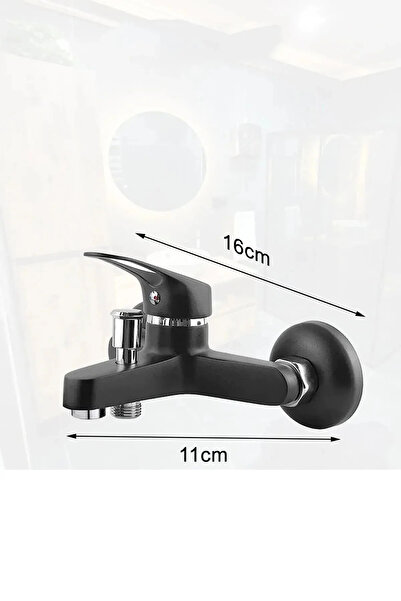 Tegin Yapı Market Teginyapımarket Robot Siyah Spiralli Tepe Yağmurlama Duş Seti Mutfak Banyo Lavabo Batarya Musluk Set