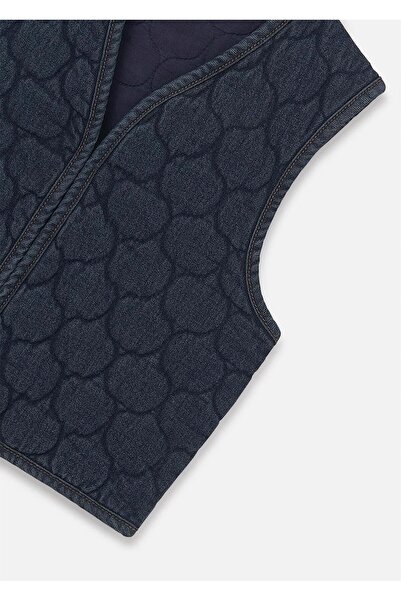 MAYORAL Vestă din denim matlasată pentru fetiță, albastru închis 7319