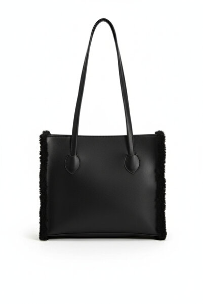 MAMIN Leather-Look Plush Shoulder Bag