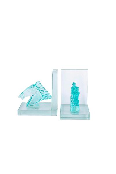 Mikasa Moor Синій скляний підставку для книг 27x10x15см