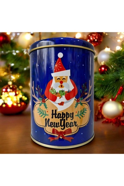 Behind party store Christmas Themed Metal Gift Box Cookies, Candies, Chocolates, Gift Storage Box