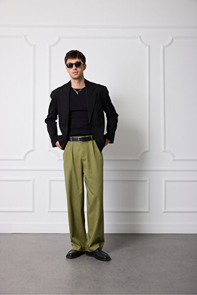 Beyyoglu Beli Lastikli Yıkamalı Pantolon