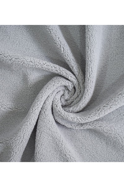 Aslan Online Pabtex Tek Yüzlü Kuzu Tüyü Gri Peluş Kumaş 180 Cm En