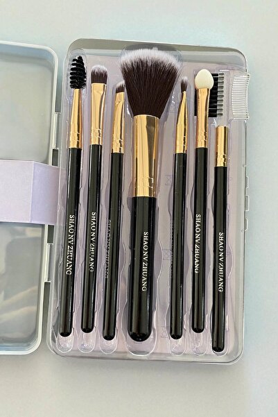 TAKIŞTIR Black Color 7-Piece Makeup Brush Set