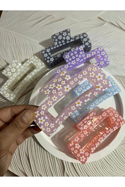 EyER Shoping Αγκράφα με λουλούδια ροζ