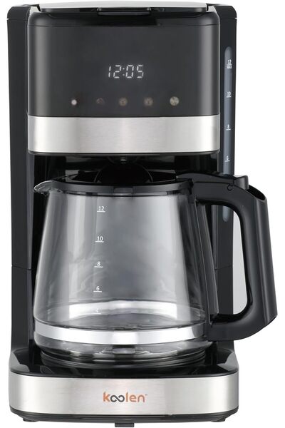 Koolen Digital American Coffee Maker 900W 1.8L, Black