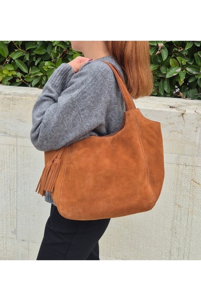 Ysmn Genuine Suede Leather Women's Shoulder Bag Yc012079Hsd