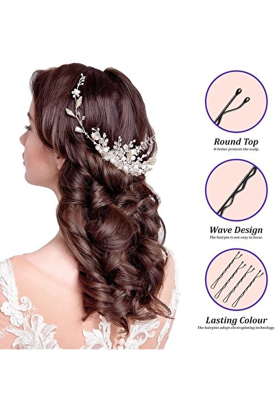 PREMIFY Hair Pins Pack of 120 – Black Bobby Pins with Storage Box