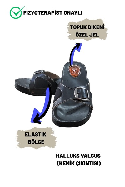 özgürceshoes Orthopedic and Anatomical Hallux Valgus (Big Toe Protrusion) and Heel Spur Slippers