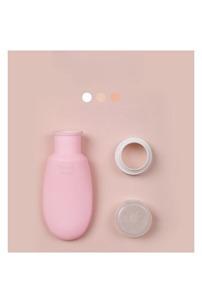 Flippy Portable Elegant Silicone Travel Container, Travel Bottle, Flippy, Capacity 90mL, 14cm, Pink