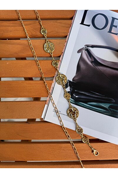 ila bags Curea de aur cu lanț antic