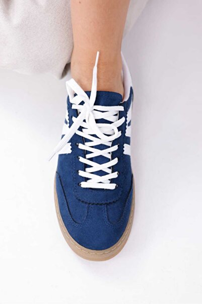 RASEAL SHOES Kadın Sneaker Bağcıklı Düz Ortopedik Taban Günlük Rahat Spor Ayakkabı