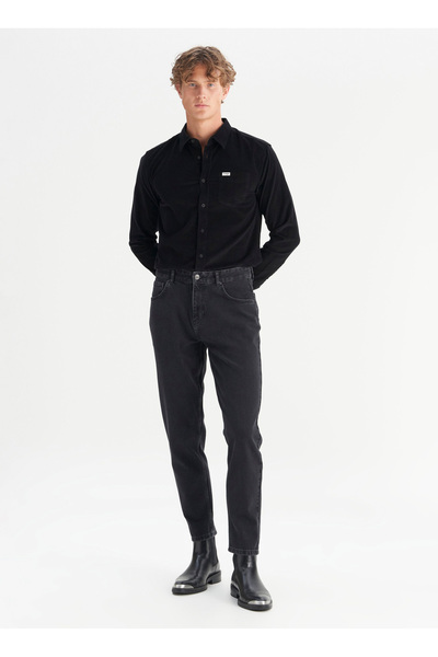 WRANGLER Normal Bel Relaxed Siyah Erkek Denim Pantolon FRNK00012001 Siyah Fra...