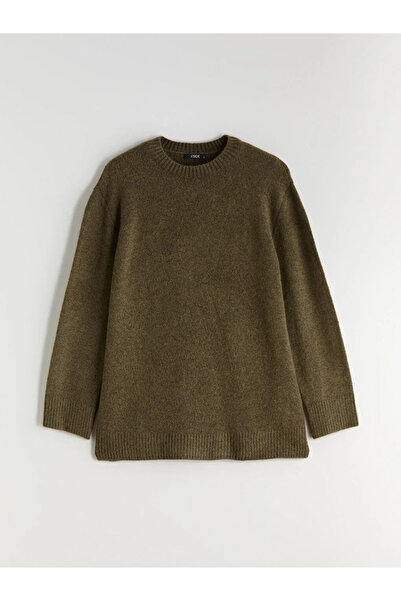 LC Waikiki Bisiklet Yaka Oversize Kadın Triko Kazak