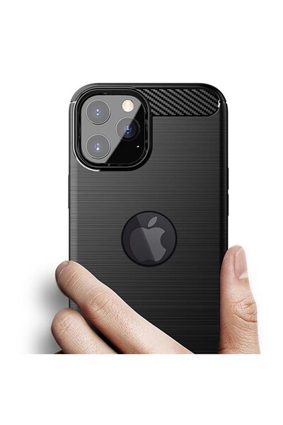 Flippy Protective Case, compatible with Apple iPhone 14 Plus, TPU Carbon, 1.5 mm, Black