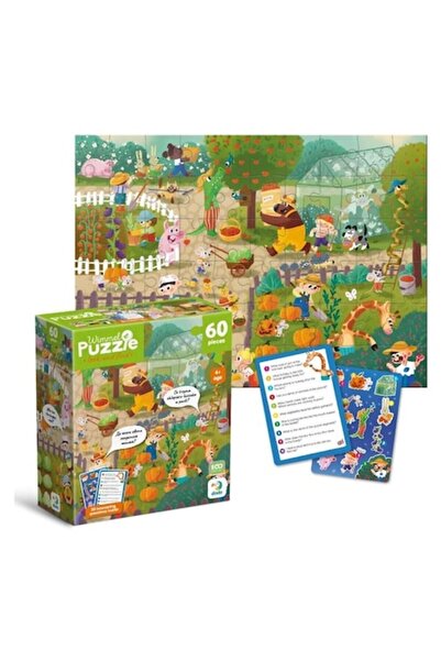 Dodo Wimmelpuzzle "The Farm" - DODO, 60 pieces, multicolor