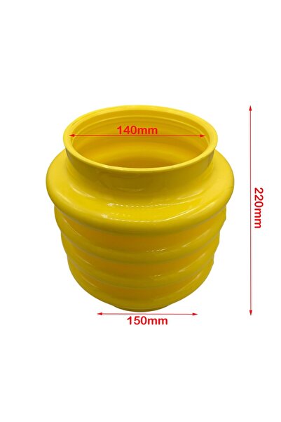 Dolpima Burduf compactor, galben, 140 x 150 x 220 mm