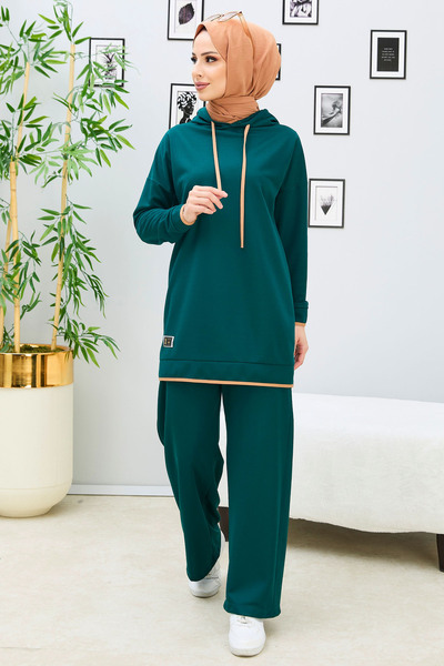 TOFİSA Tunic Pants Zumrut - 27390-Zumrut