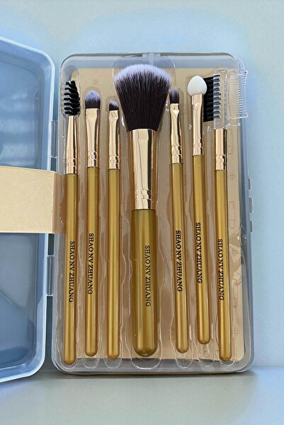 TAKIŞTIR Gold Color 7-Piece Makeup Brush Set
