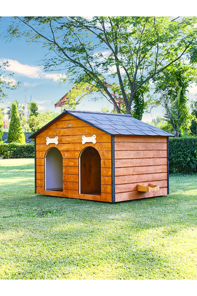 MANDU Isı Yalıtımlı 2 Bölmeli Köpek Kulübesi