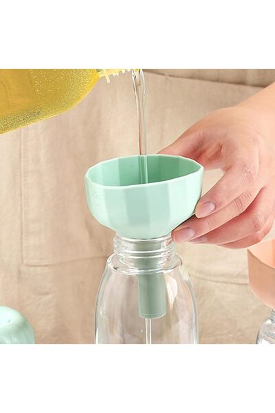 GoldPrestij Funnel with Silicone Strainer - Multi-Purpose Bottle Jar Funnel -...