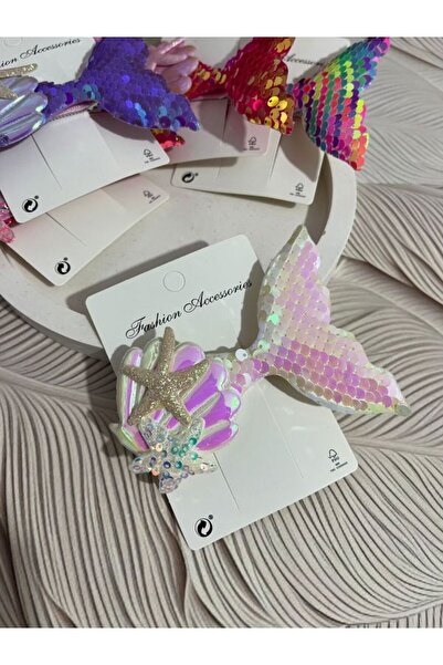 EyER Shoping Голяма фиба за коса с морски мотив, бяла