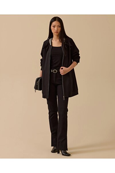 SEÇİL New Women's Ruffle Detailed Zipper Jacket 10002521111006