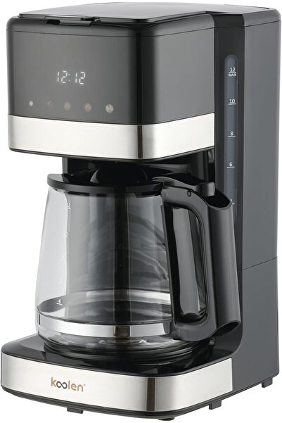 Koolen Digital American Coffee Maker 900W 1.8L, Black