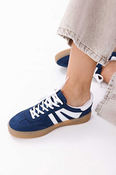 RASEAL SHOES Kadın Sneaker Bağcıklı Düz Ortopedik Taban Günlük Rahat Spor Ayakkabı