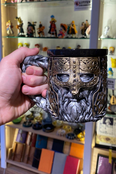 Kingdom of 3D Viking Helmeted Warrior Mug, Gift 3D Design Mug