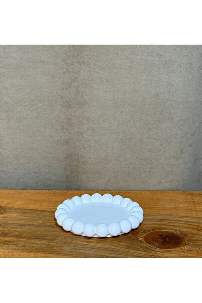 DipOL Butik DipOL El Yapımı Taş Tozu Vernikli Dekoratif Tabak – Yuvarlak Bonc...