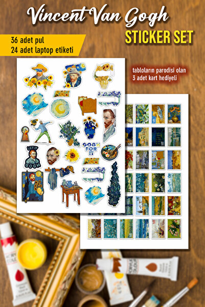 tifopix Vincent van Gogh Sticker Seti