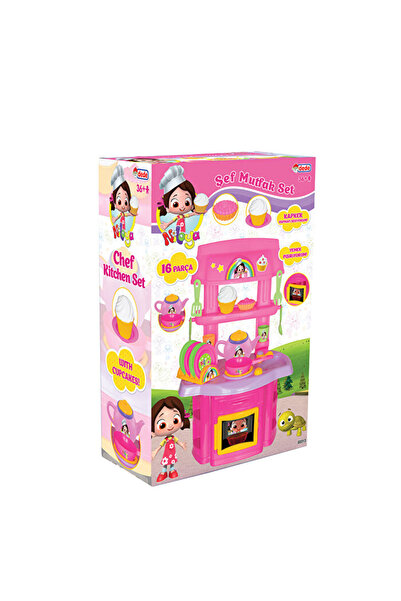 Dede Oyuncak Dede Ni̇loya 16-Piece Layered Kitchen Utensils Set
