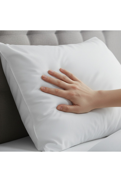Boema Home Deco Super Soft Pillow with Down and Fine Goose Feather – Light and Fluffy, 50x70 cm, White
