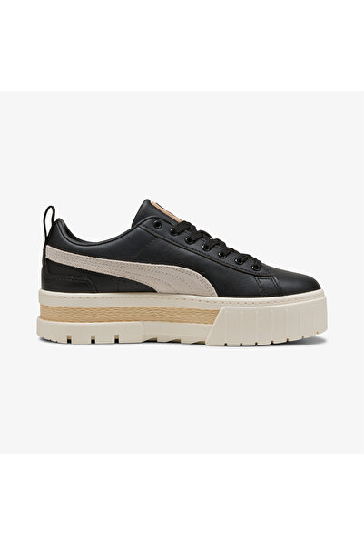 Puma Mayze Leather Women's Black Sneakers