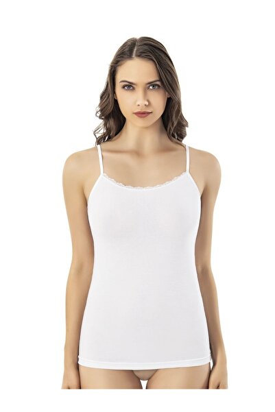 KOTA 6613 Viscose Collar Lace Tank Top