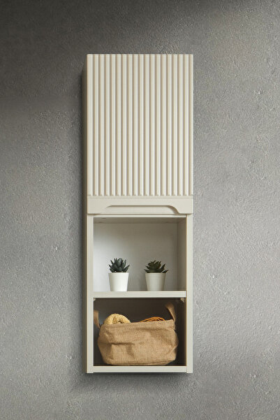 Martha Life Duo 93 cm Krem %100 Mdf Banyo Boy Dolabı