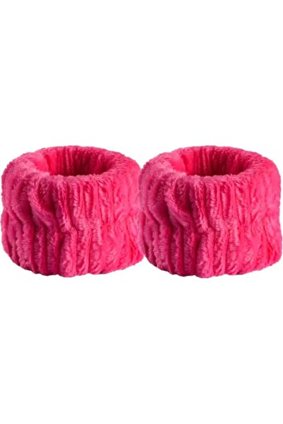 Vipfoni شريط معصم ملون لغسل المعصم، سوار معصم رياضي للسبا، زوجان، وردي فوشيا