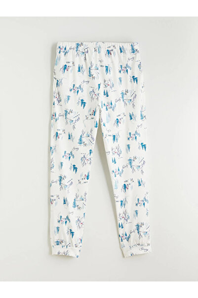 LC Waikiki Crew Neck Christmas Themed Women's Pajamas Set