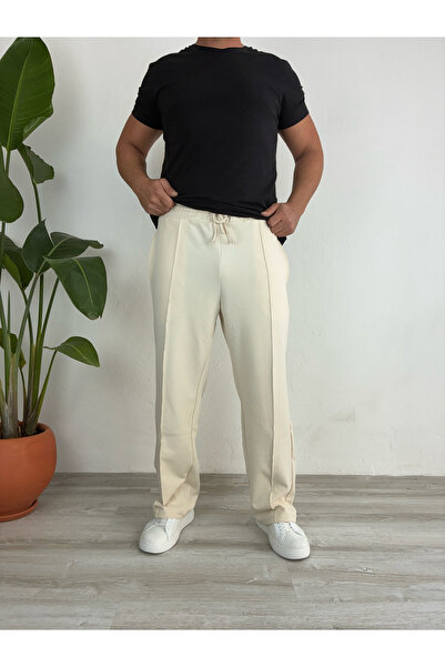 LudoWear Men's Baggy Fit Pants with Elastic Waistband