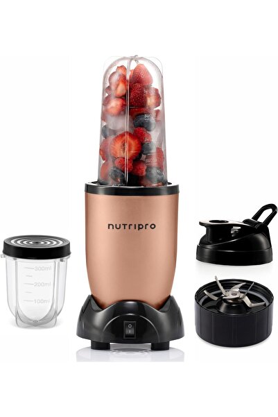 Other NutriPro Copper Blender - Smoothie Maker - 500W (2 Jars & 1 Blade, Gold) - 2-Year Warranty