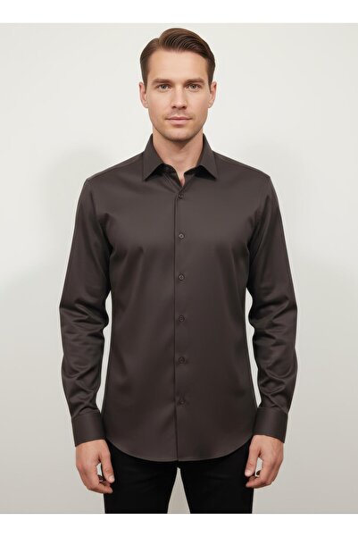 YusayTr Men's satin shirt