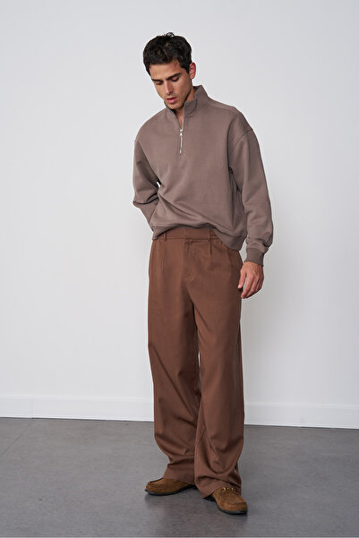 Beyyoglu Beli Lastikli Yıkamalı Pantolon