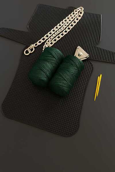 cherie handmade makrome ipli kanvas çanta yapım kiti - - DIY el yapımı çanta ...