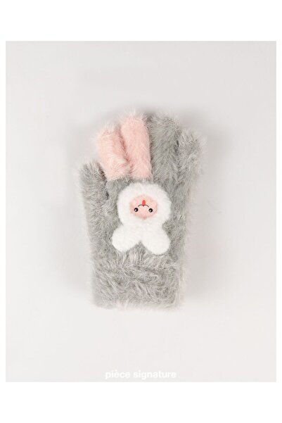 PIECE SIGNATURE 95% Acrylic 5% Elastane, Girls' Soft Gloves (Age 4-8)