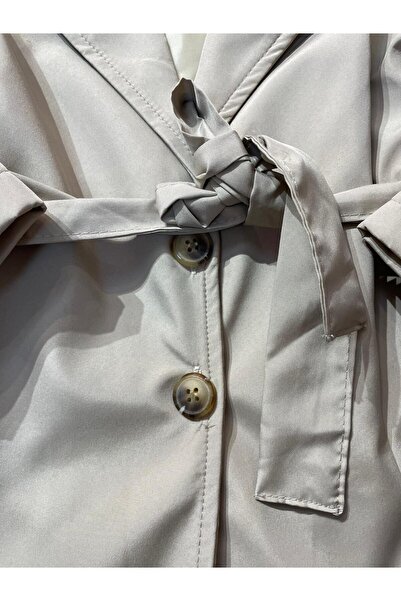 mayakids ÇOCUK BEJ KUŞAKLI TRENÇKOT