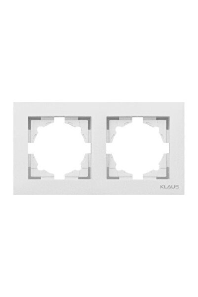 Klaus 20 Pieces, Double Switch Frame White, KE01150 (20/240)