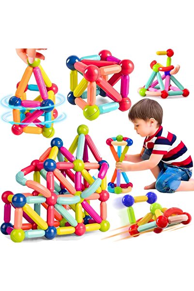 AYEBIA Magnetic Sticks Building Blocks for Kids Toys for Girls | Magnetic Toys for Boys Age 3+(42 PCS)