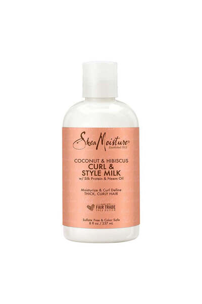 Shea Moisture Coconut & Hibiscus Curl + Shine Style Milk -8 Oz.