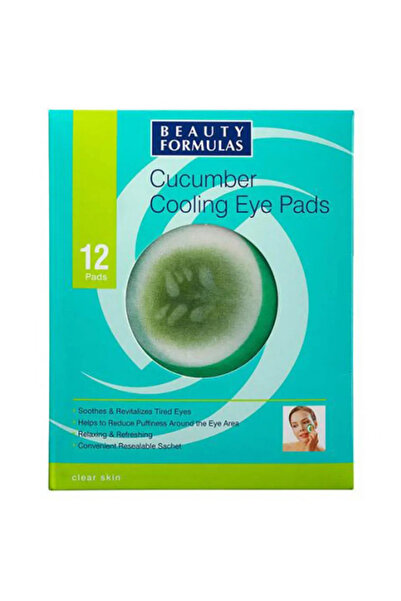 BEAUTY FORMULAS Beauty Formula Clear Skin Cucumber Cooling Eye Pads 12'S:08662